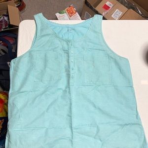 LOFT Aqua Blue Tank Top